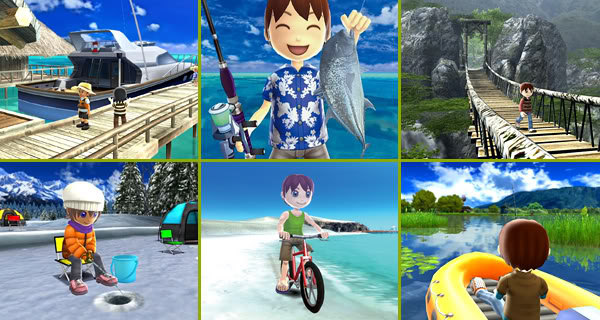 Fish, explore, stare at holes.